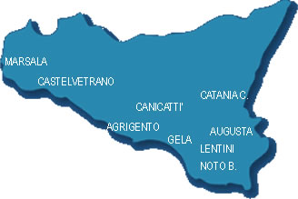 Cartina della Sicilia